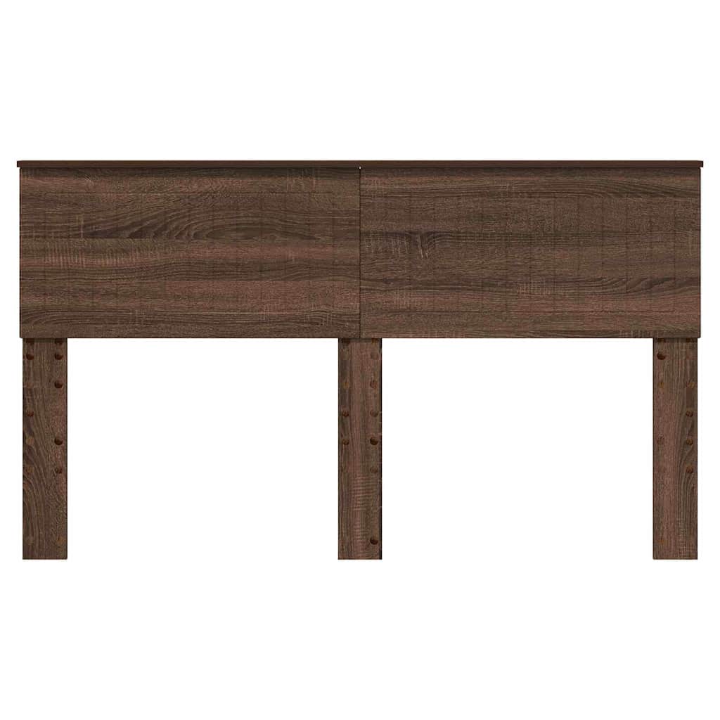 Hoofdbord met hoofdeinde Bruin Eiken 150 cm Bewerkt hout