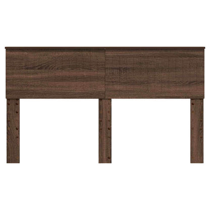 Hoofdbord met hoofdeinde Bruin Eiken 150 cm Bewerkt hout