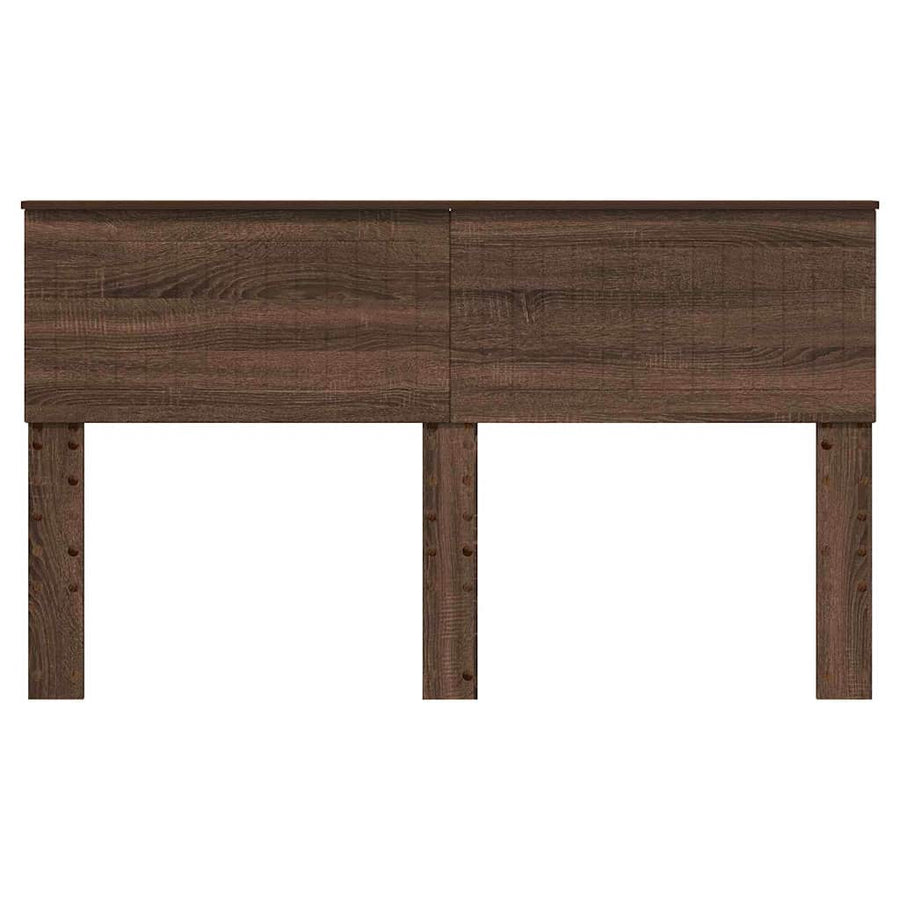 Hoofdbord met hoofdeinde Bruin Eiken 150 cm Bewerkt hout
