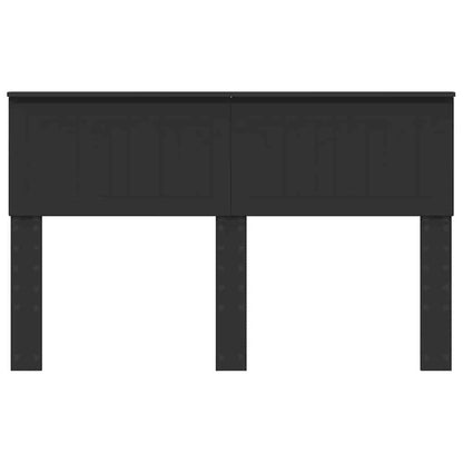 Hoofdbord met hoofdeinde Zwart Eiken 140 cm Bewerkt hout