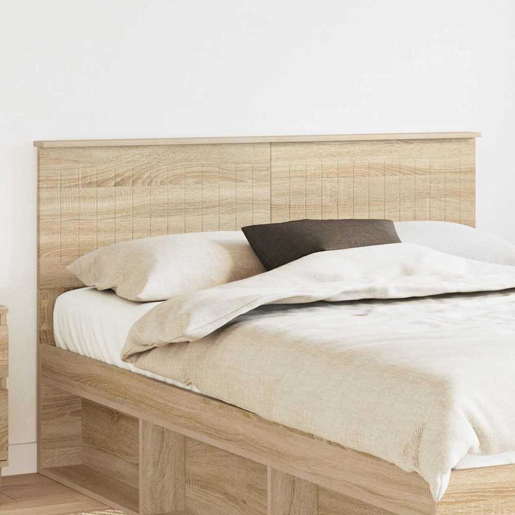 Hoofdbord met hoofdeinde Sonoma Eiken 140 cm Bewerkt hout