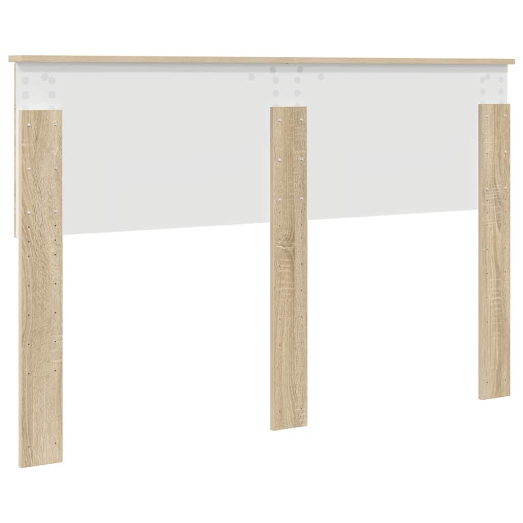 Hoofdbord met hoofdeinde Sonoma Eiken 140 cm Bewerkt hout