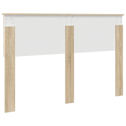 Hoofdbord met hoofdeinde Sonoma Eiken 140 cm Bewerkt hout