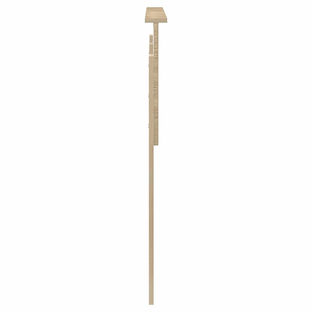 Hoofdbord met hoofdeinde Sonoma Eiken 140 cm Bewerkt hout