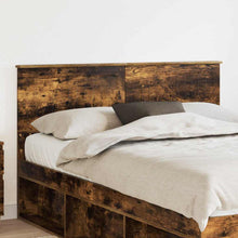 Hoofdbord met hoofdeinde Gerookt eiken 140 cm Bewerkt hout