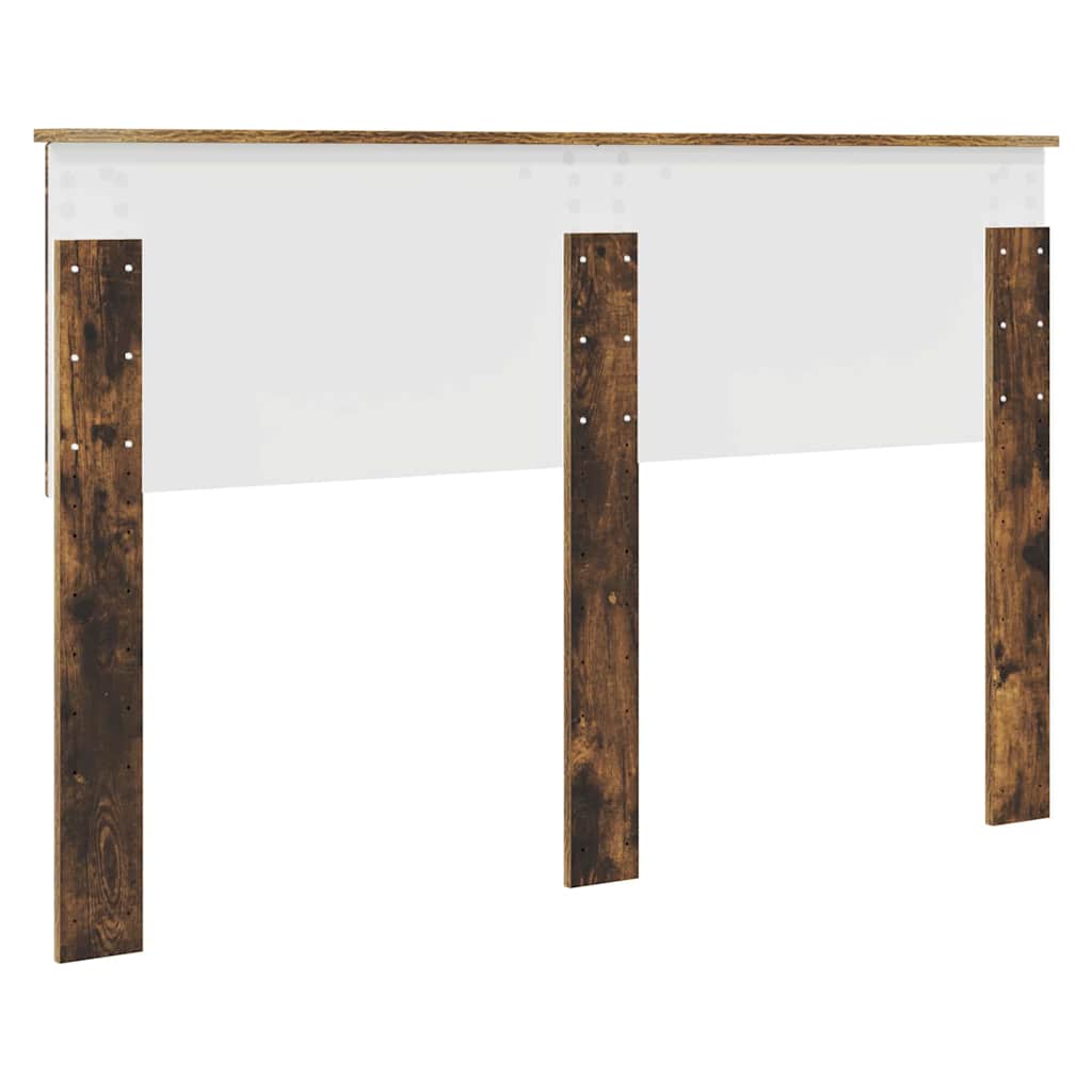 Hoofdbord met hoofdeinde Gerookt eiken 140 cm Bewerkt hout