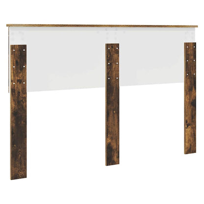Hoofdbord met hoofdeinde Gerookt eiken 140 cm Bewerkt hout