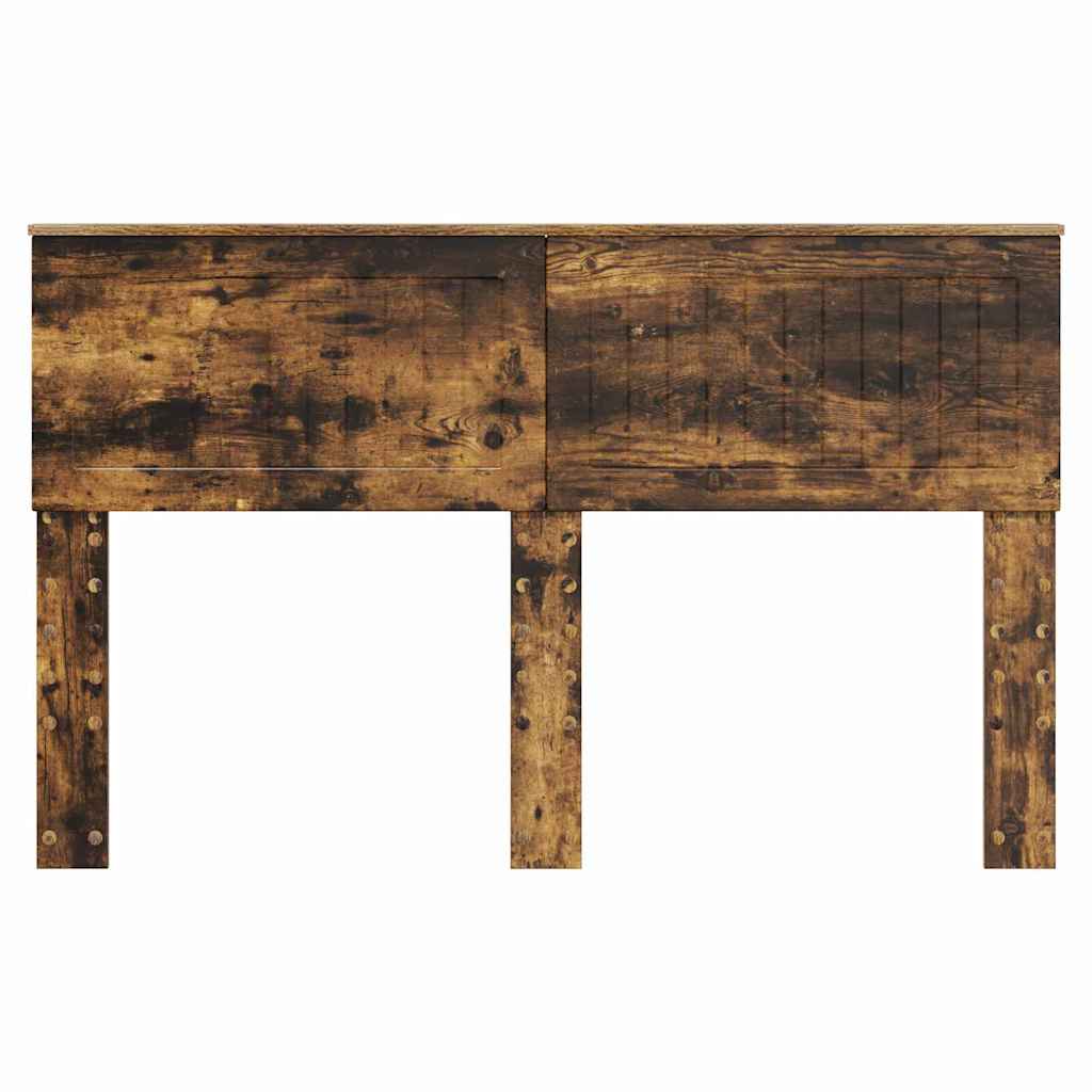 Hoofdbord met hoofdeinde Gerookt eiken 140 cm Bewerkt hout