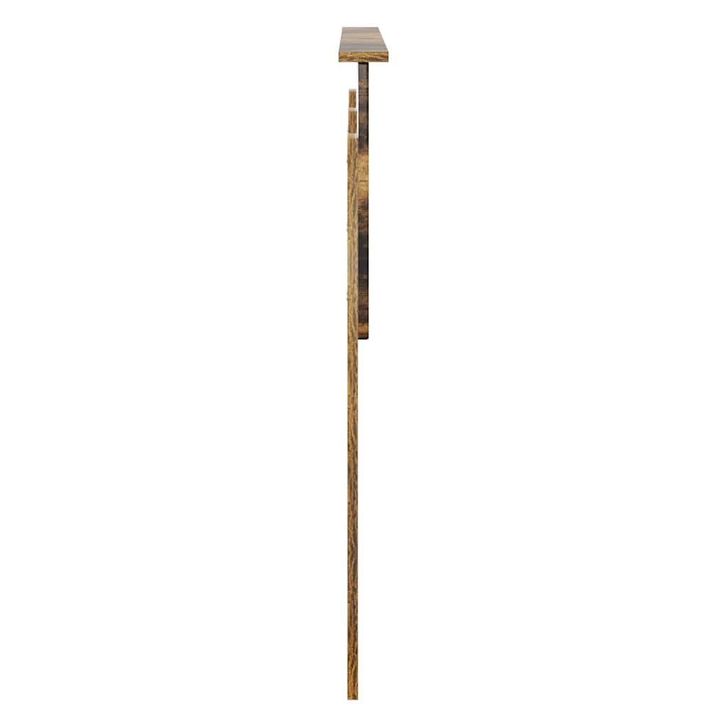 Hoofdbord met hoofdeinde Gerookt eiken 140 cm Bewerkt hout
