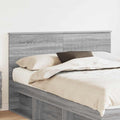 Hoofdbord Grijs Sonoma 140 cm Bewerkt hout