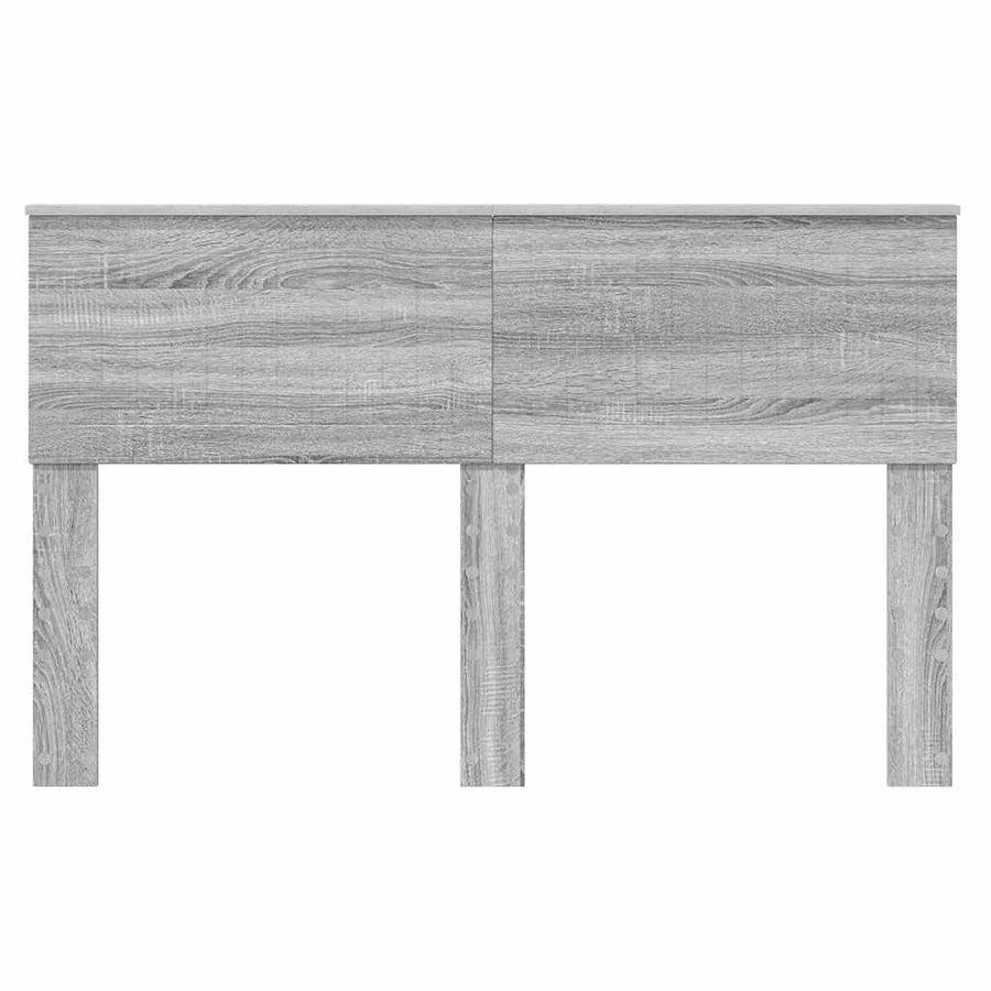 Hoofdbord met hoofdeinde Grijs Sonoma 140 cm Bewerkt hout