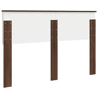 Hoofdbord met hoofdeinde Bruin Eiken 140 cm Bewerkt hout
