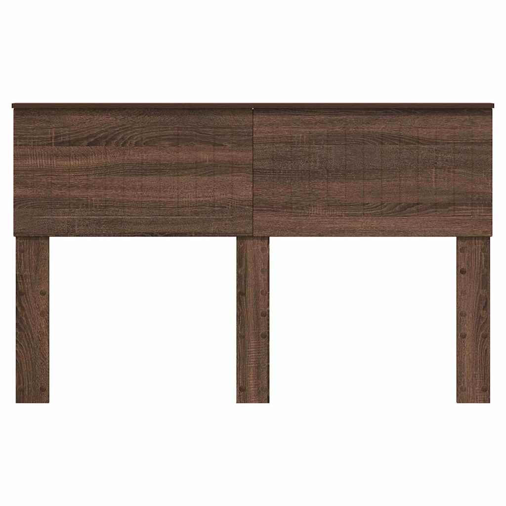 Hoofdbord met hoofdeinde Bruin Eiken 140 cm Bewerkt hout