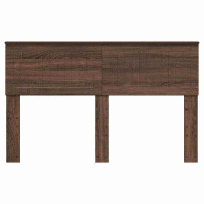 Hoofdbord met hoofdeinde Bruin Eiken 140 cm Bewerkt hout