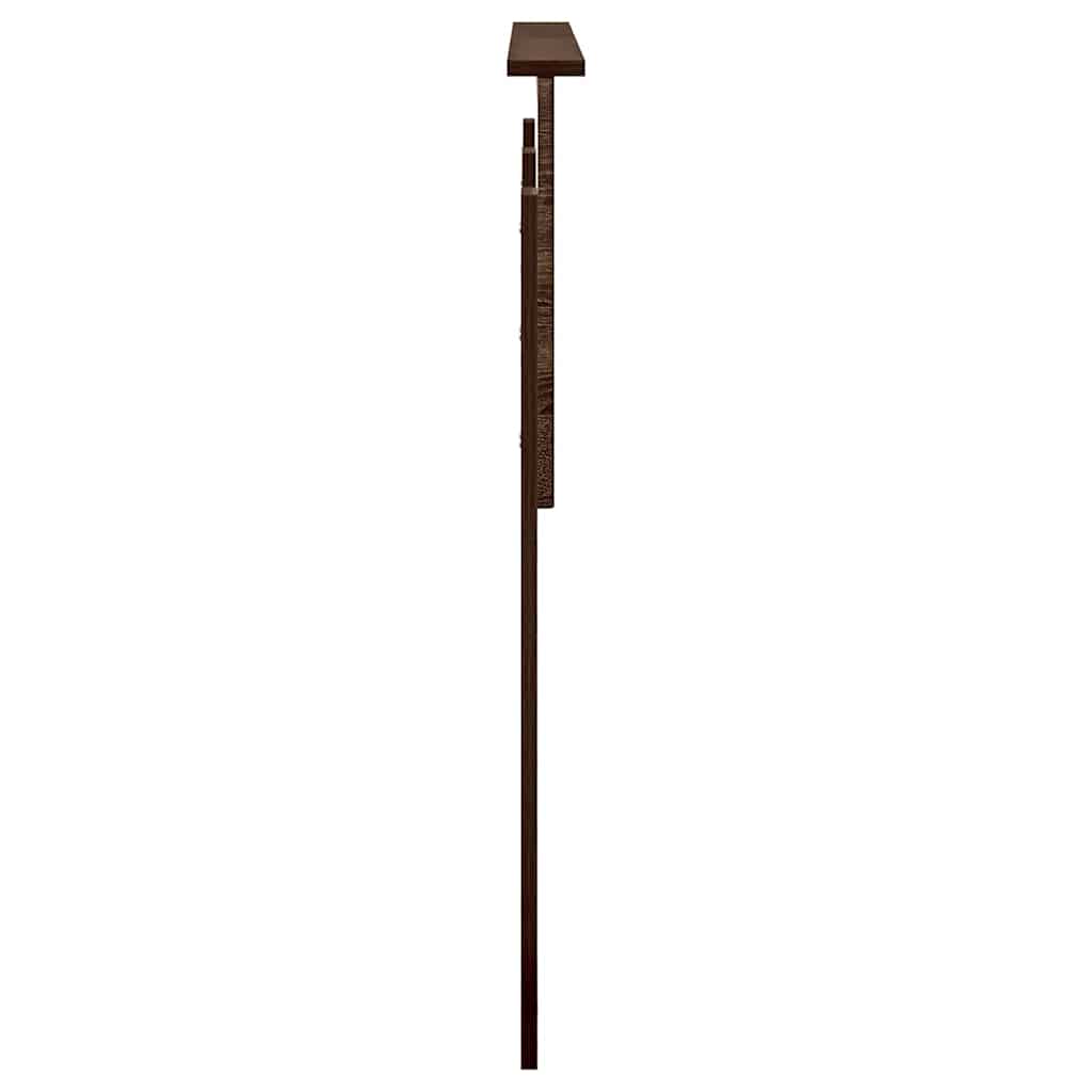 Hoofdbord met hoofdeinde Bruin Eiken 140 cm Bewerkt hout