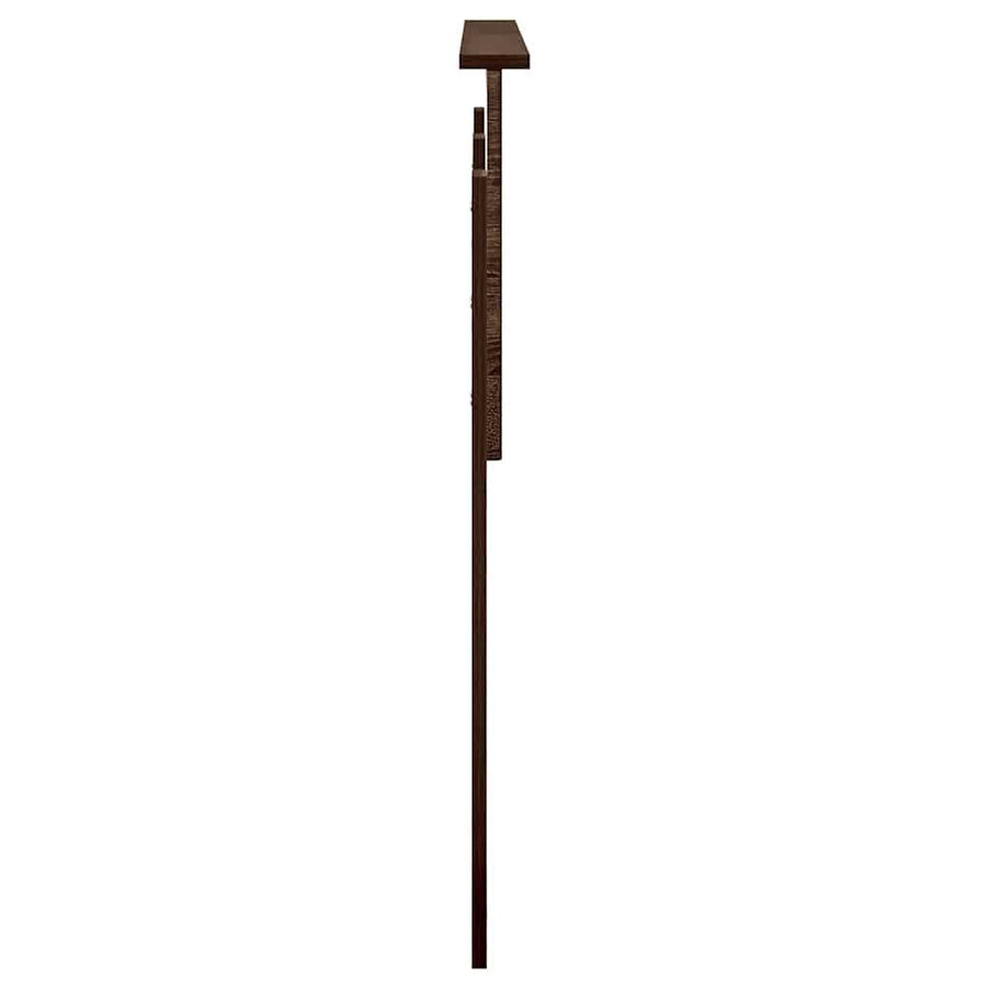 Hoofdbord met hoofdeinde Bruin Eiken 140 cm Bewerkt hout