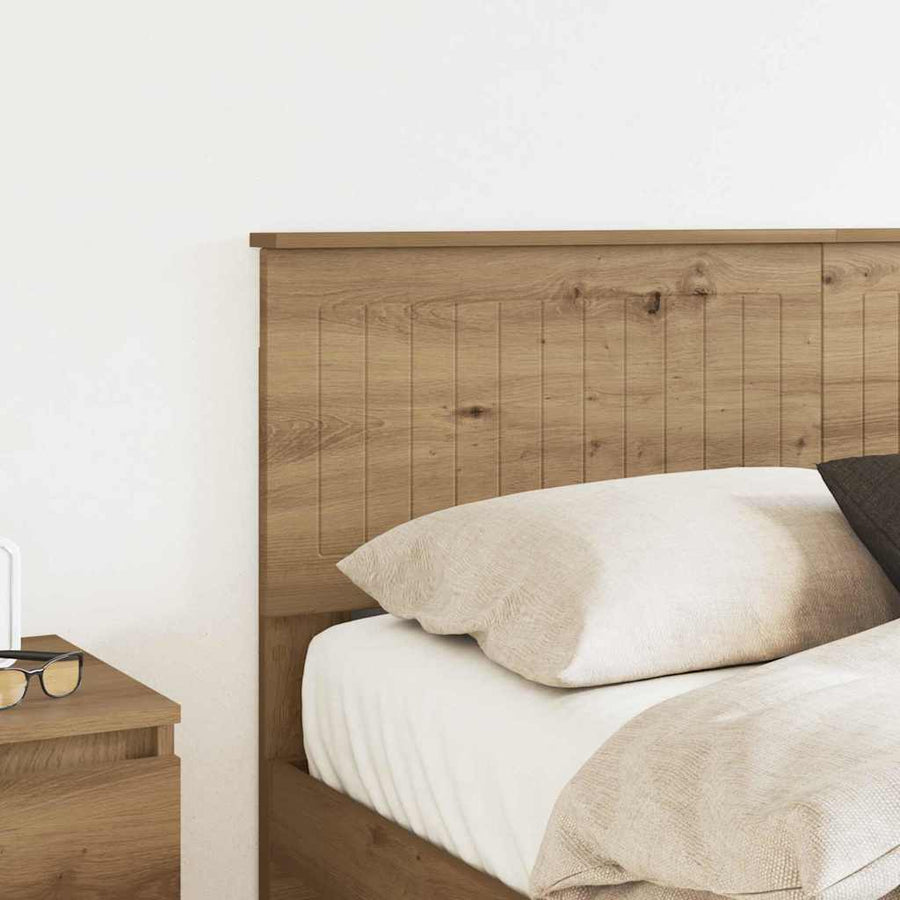 Hoofdbord met hoofdeinde Artisan Eiken 140 cm Bewerkt hout