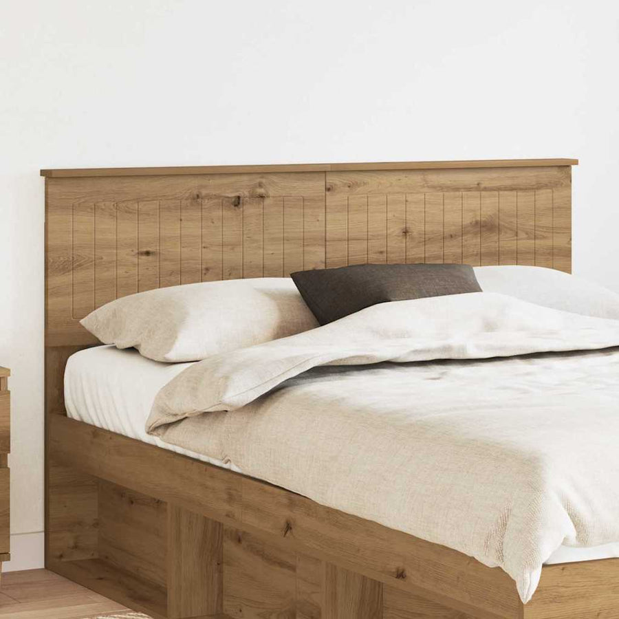 Hoofdbord met hoofdeinde Artisan Eiken 140 cm Bewerkt hout