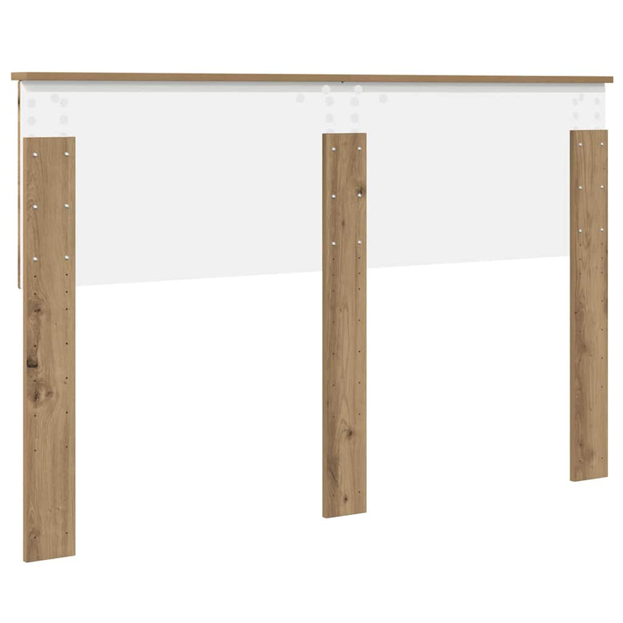 Hoofdbord met hoofdeinde Artisan Eiken 140 cm Bewerkt hout