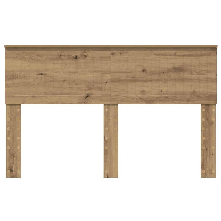 Hoofdbord met hoofdeinde Artisan Eiken 140 cm Bewerkt hout