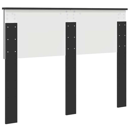 Hoofdbord met hoofdeinde Zwart Eiken 135 cm Bewerkt hout