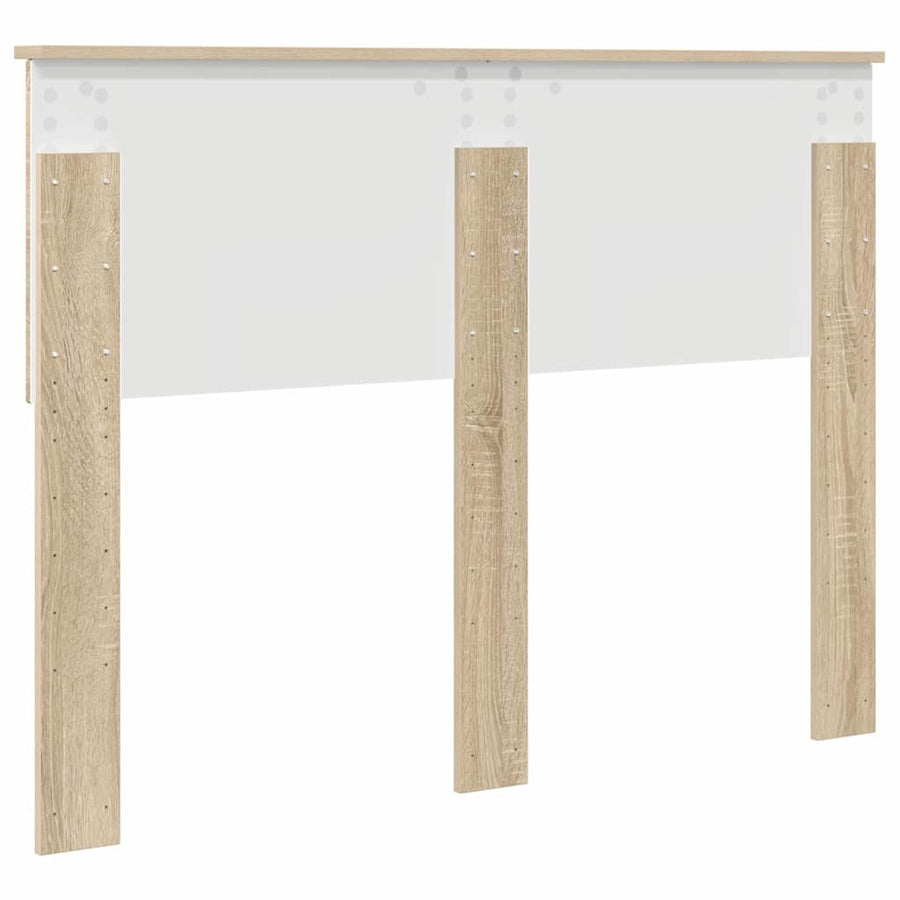 Hoofdbord met hoofdeinde Sonoma Eiken 135 cm Bewerkt hout