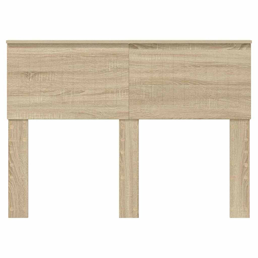 Hoofdbord met hoofdeinde Sonoma Eiken 135 cm Bewerkt hout
