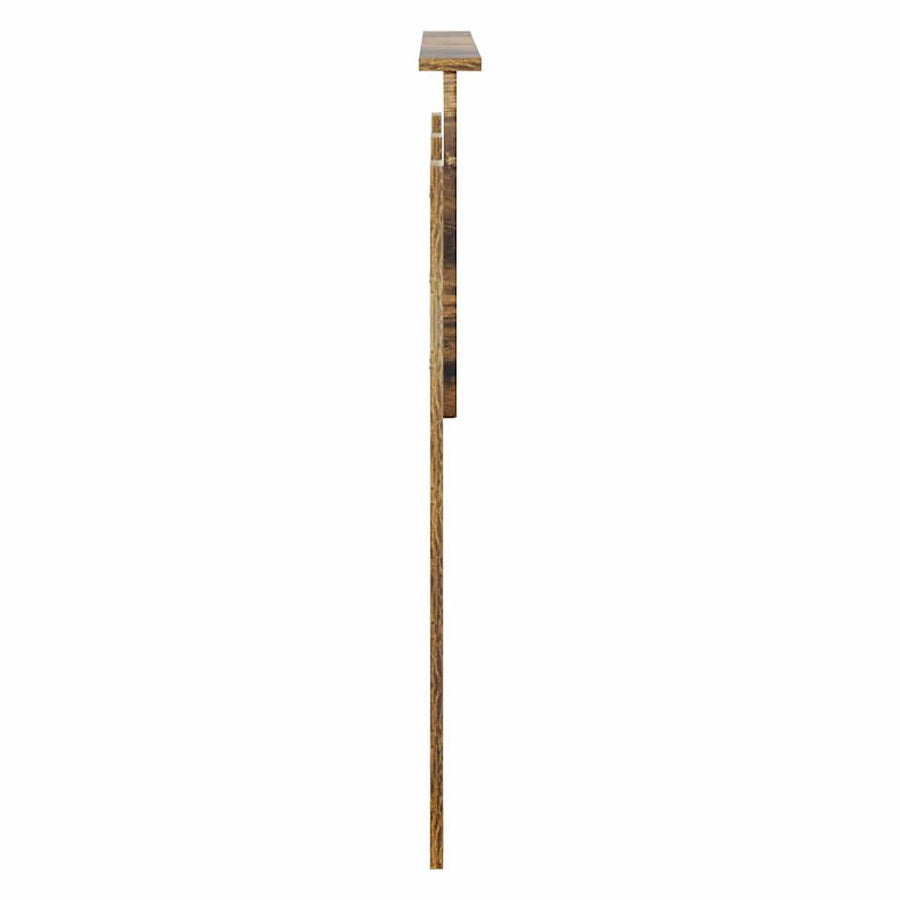 Hoofdbord met hoofdeinde Gerookt eiken 135 cm Bewerkt hout