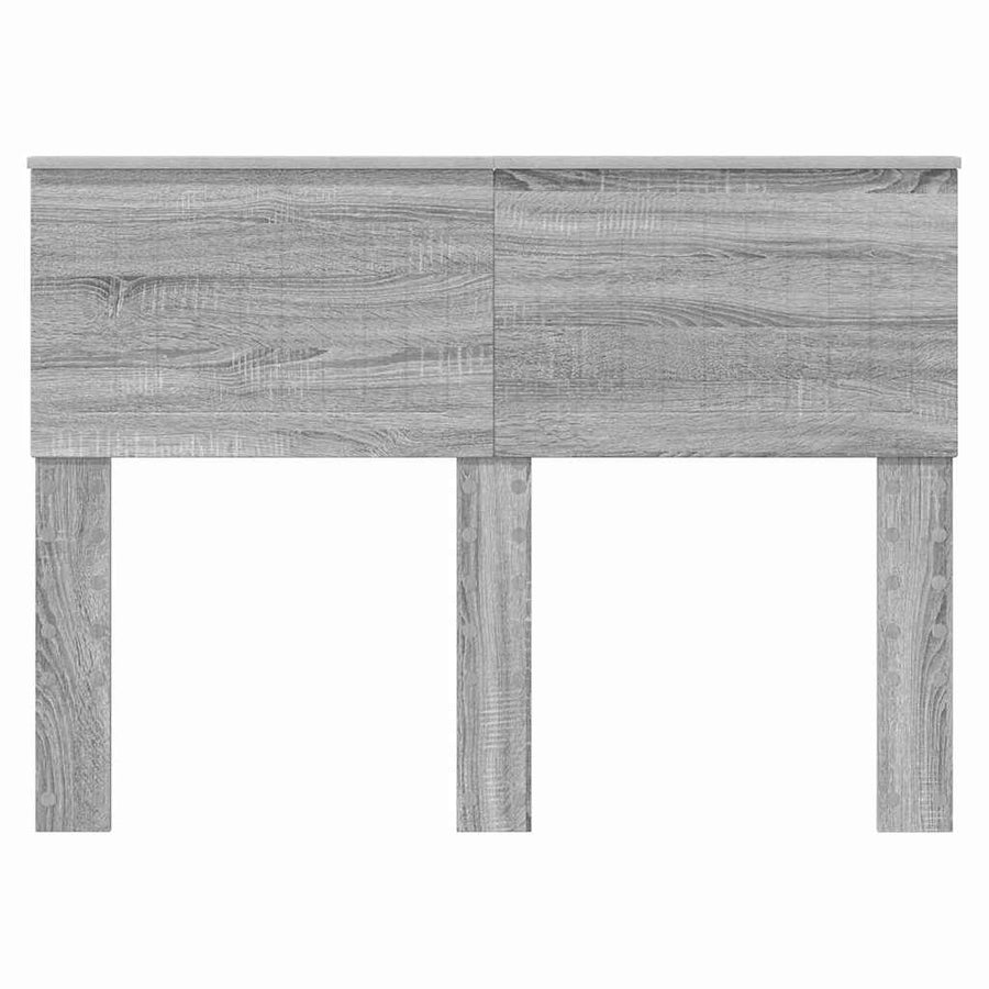 Hoofdbord met hoofdeinde Grijs Sonoma 135 cm Bewerkt hout