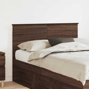 Hoofdbord 135 cm bruin eiken bewerkt hout