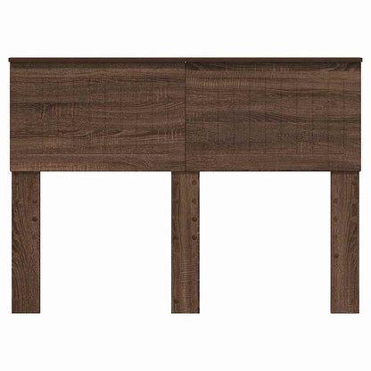 Hoofdbord met hoofdeinde Bruin Eiken 135 cm Bewerkt hout