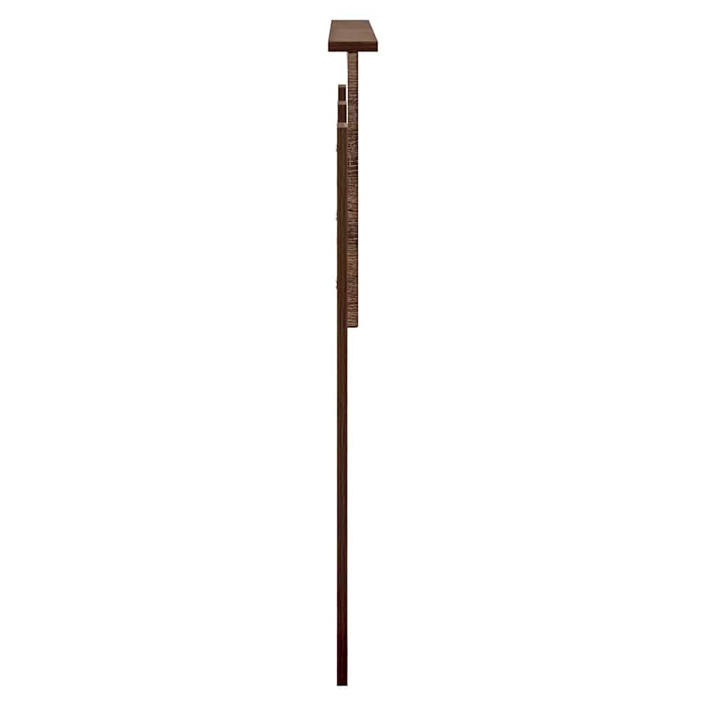 Hoofdbord met hoofdeinde Bruin Eiken 135 cm Bewerkt hout