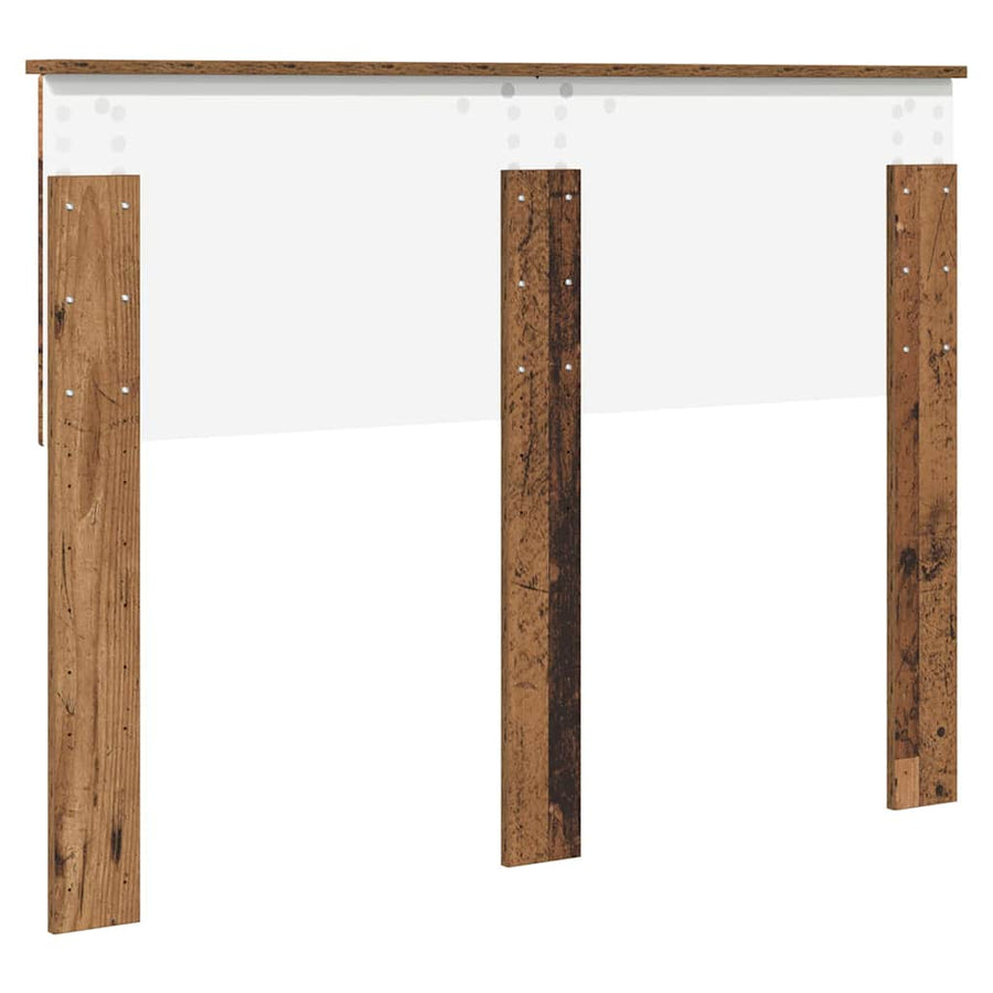 Hoofdbord met hoofdeinde Oud Hout 135 cm Bewerkt hout