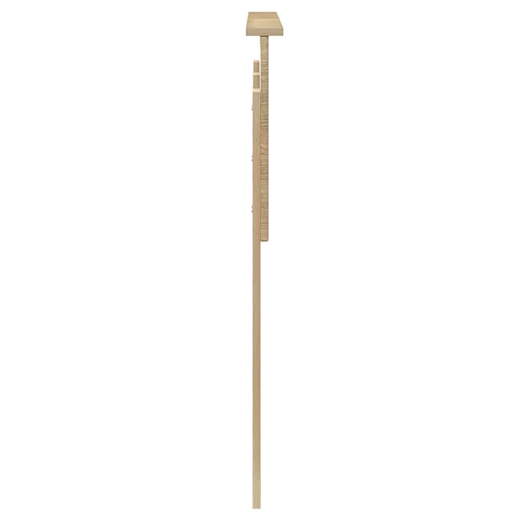Hoofdbord met hoofdeinde Sonoma Eiken 120 cm Bewerkt hout