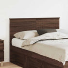Headboard Brown Oak 120 cm Engineered Wood