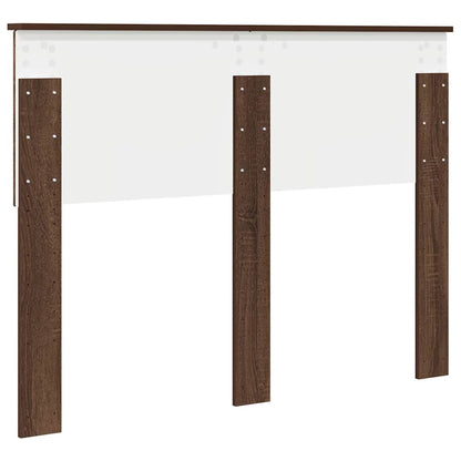 Hoofdbord met hoofdeinde Bruin Eiken 120 cm Bewerkt hout