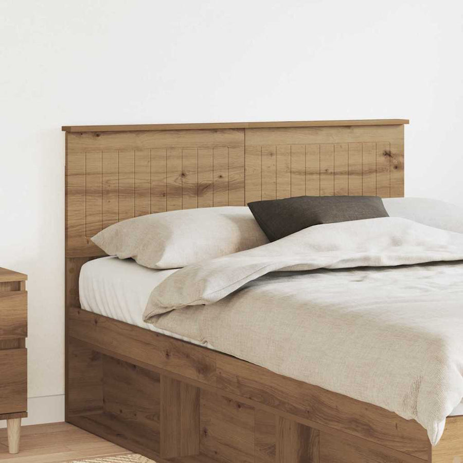 Hoofdbord met hoofdeinde Artisan Eiken 120 cm Bewerkt hout