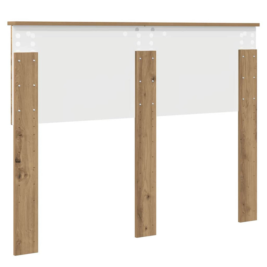 Hoofdbord met hoofdeinde Artisan Eiken 120 cm Bewerkt hout