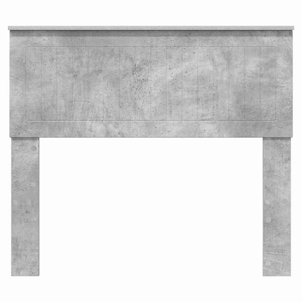 Hoofdbord met hoofdeinde Beton Grijs 100 cm Bewerkt hout