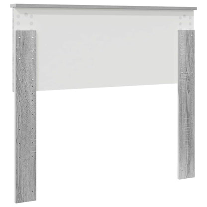 Hoofdbord met hoofdeinde Grijs Sonoma 100 cm Bewerkt hout