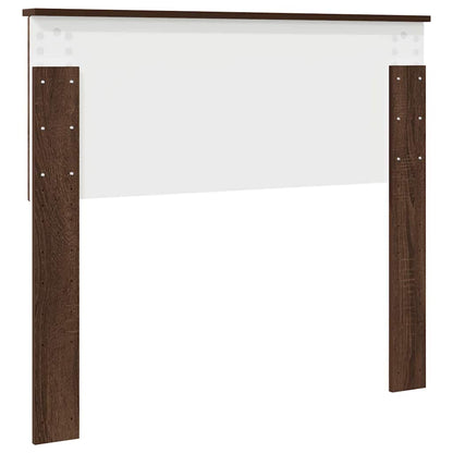 Hoofdbord met hoofdeinde Bruin Eiken 100 cm Bewerkt hout