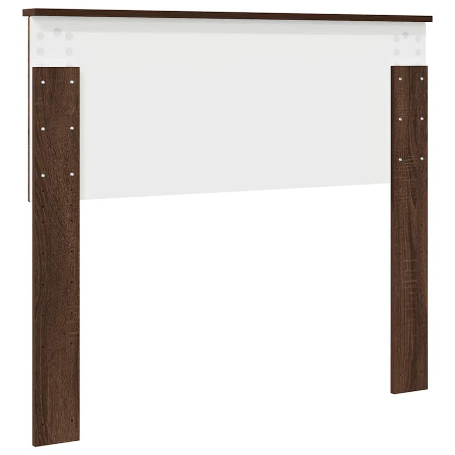 Hoofdbord met hoofdeinde Bruin Eiken 100 cm Bewerkt hout