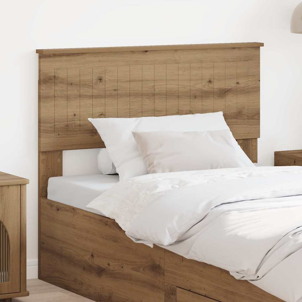 Hoofdbord met hoofdeinde Artisan Eiken 100 cm Bewerkt hout