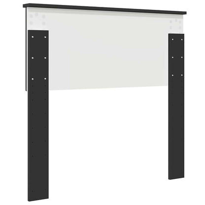 Hoofdbord met hoofdeinde Zwart Eiken 90 cm Bewerkt hout