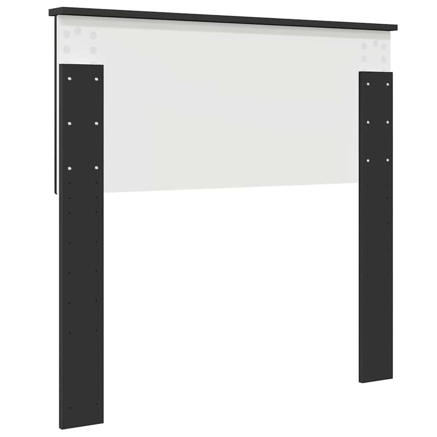 Hoofdbord met hoofdeinde Zwart Eiken 90 cm Bewerkt hout