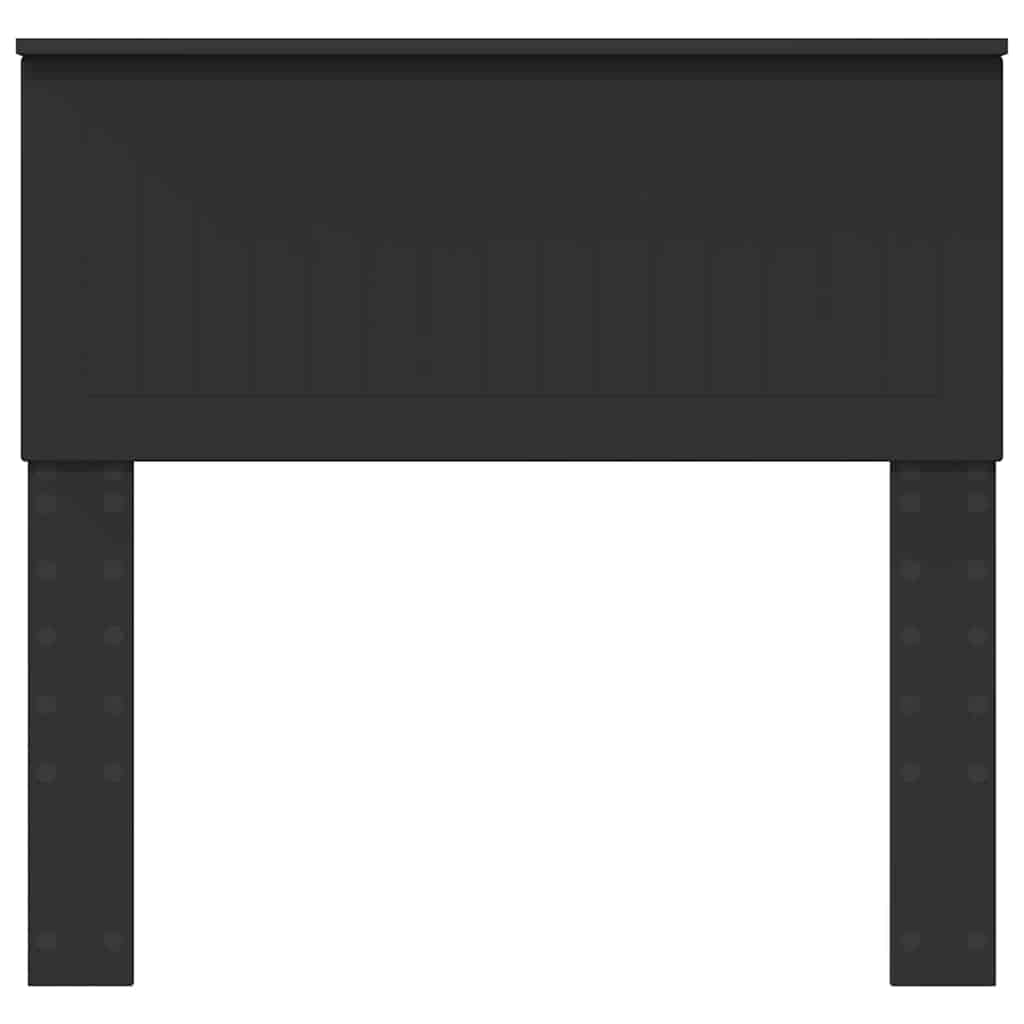 Hoofdbord met hoofdeinde Zwart Eiken 90 cm Bewerkt hout