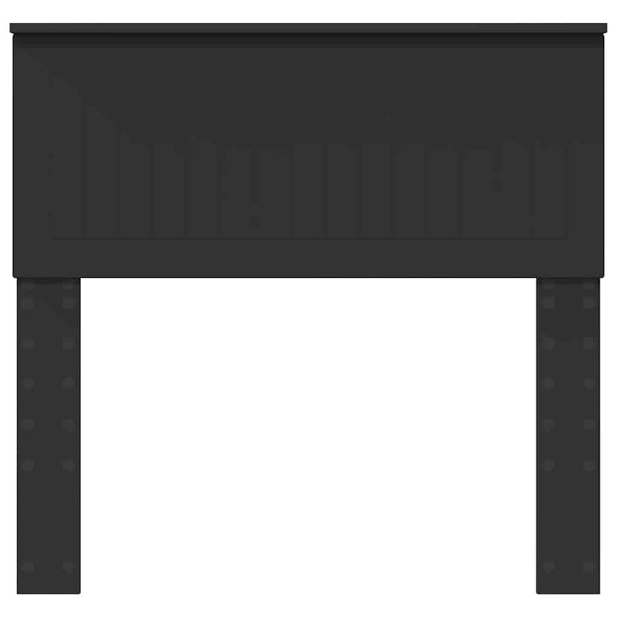 Hoofdbord met hoofdeinde Zwart Eiken 90 cm Bewerkt hout