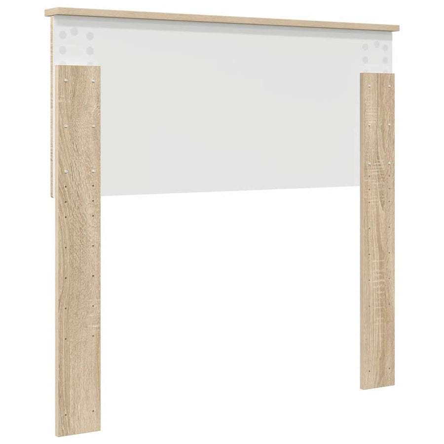 Hoofdbord met hoofdeinde Sonoma Eiken 90 cm Bewerkt hout