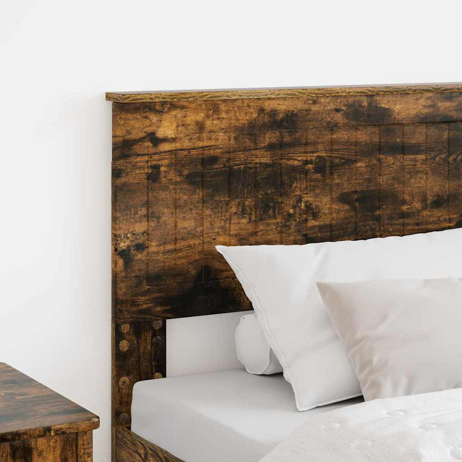 Hoofdbord met hoofdeinde Gerookt eiken 90 cm Bewerkt hout