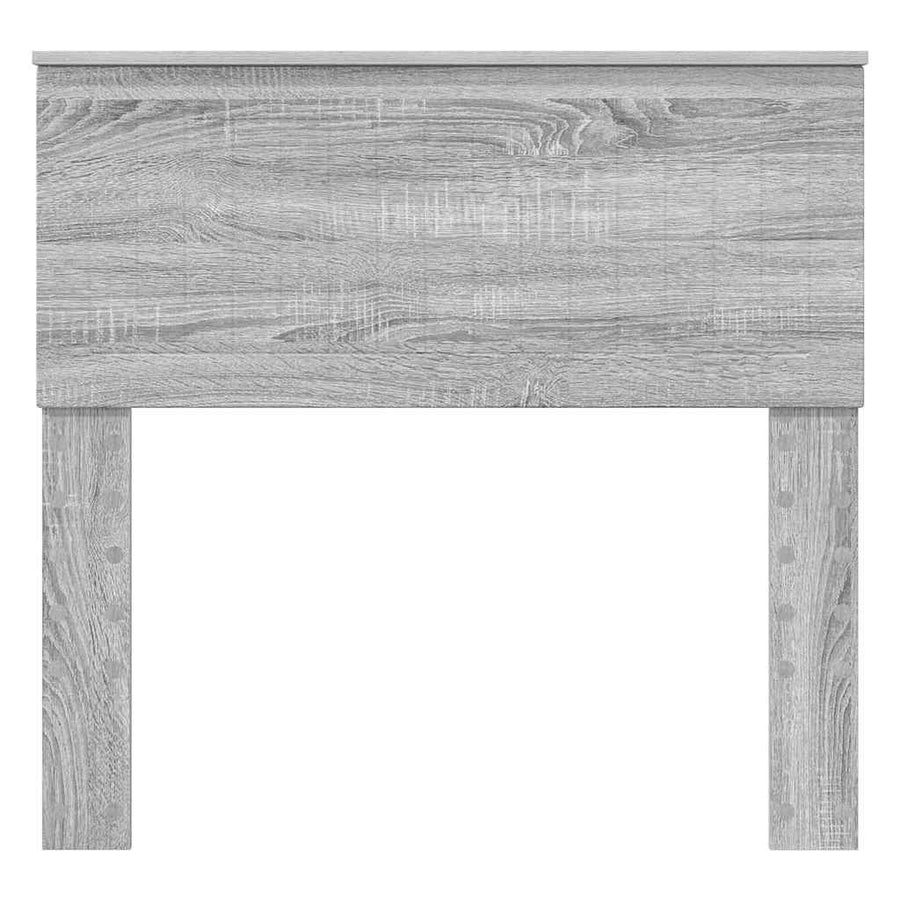 Hoofdbord met hoofdeinde Grijs Sonoma 90 cm Bewerkt hout